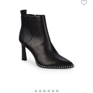 NWT BCBGeneration black studded leather booties size 7